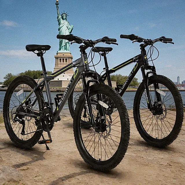 21-Speed 24'' Kids Mountain Bike Front Suspension Dual Disc Brakes Trail Ride