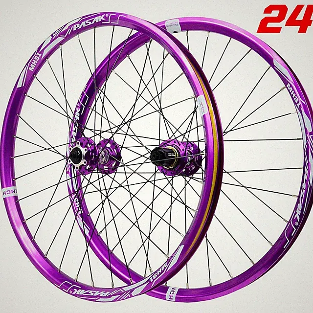 24 inch MTB AM Enduro DH Bike Wheelset 25mm Wide Thru Axle 6 Pawls HG MS XD Hub